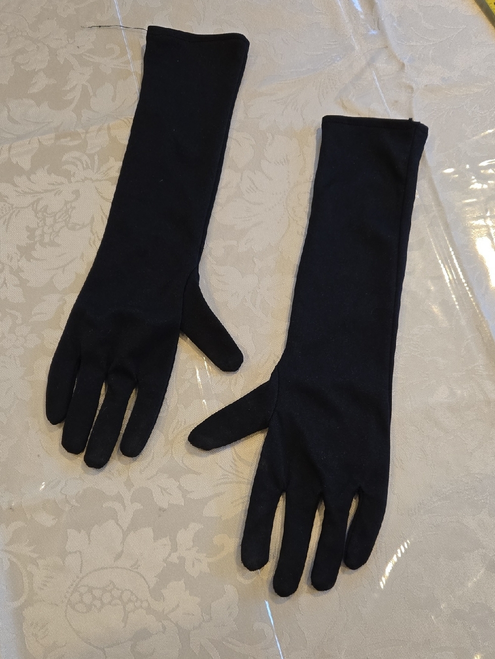 Classic Black Long Evening Gloves - 1950's Audrey Hepburn Breakfast At Tiffany's